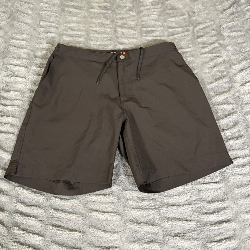 Thousand Miles Mens All Day Hybrid Shorts Brown Size M Elastic Waist Quick Dry
